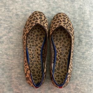 Rothy’s leopard print round toe flats size 7.5
